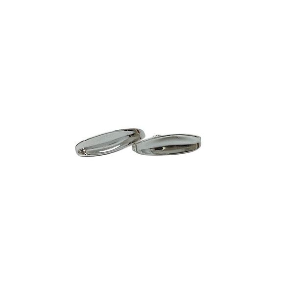 JENNY BIRD Groove Lobe Cuff Earrings in Silver Set of 2 Clip On - Picture 2 of 8